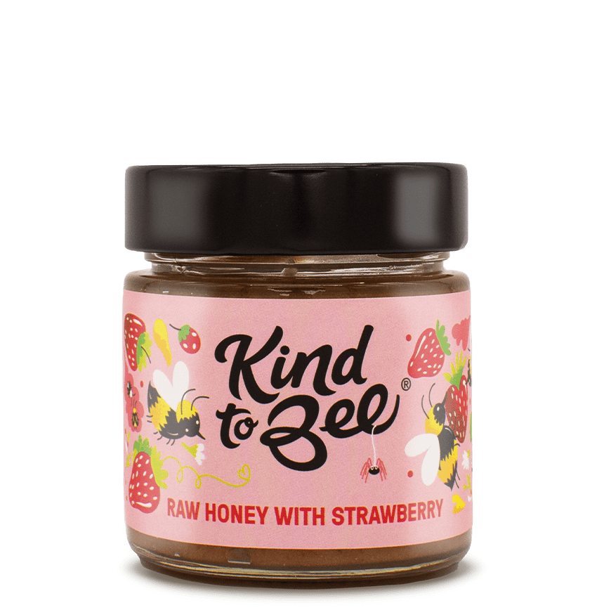 Raw Honey With Strawberry from Kind to Bee 250g