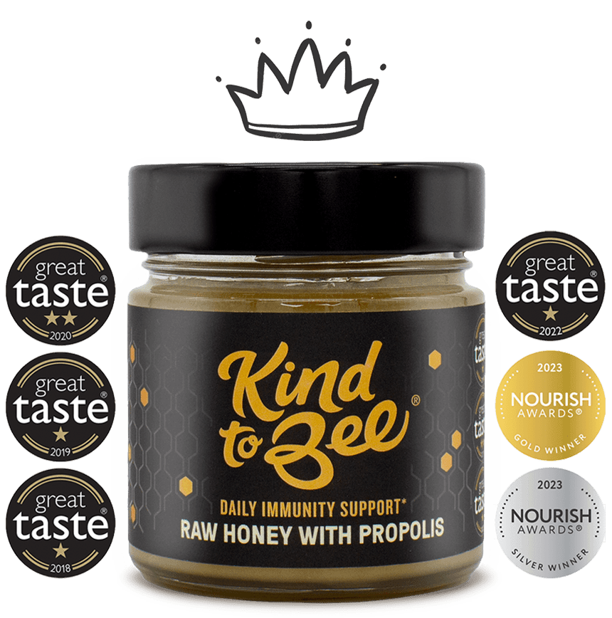 Raw Honey with Propolis that won multiple Great Taste and Nourish awards