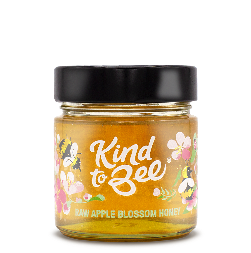 Raw Apple Blossom Honey from Kind to Bee 250g
