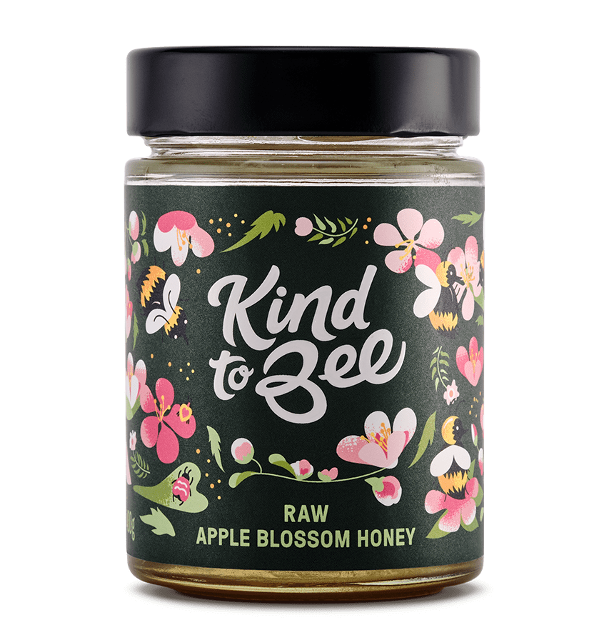 Raw Apple Blossom Honey from Kind to Bee 400g